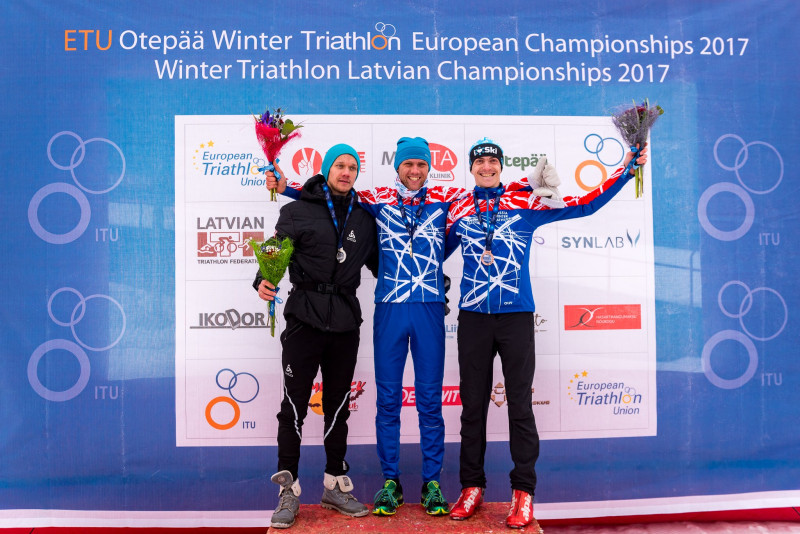 O.Muižniekam sudrabs Eiropas čempionātā ziemas triatlonā