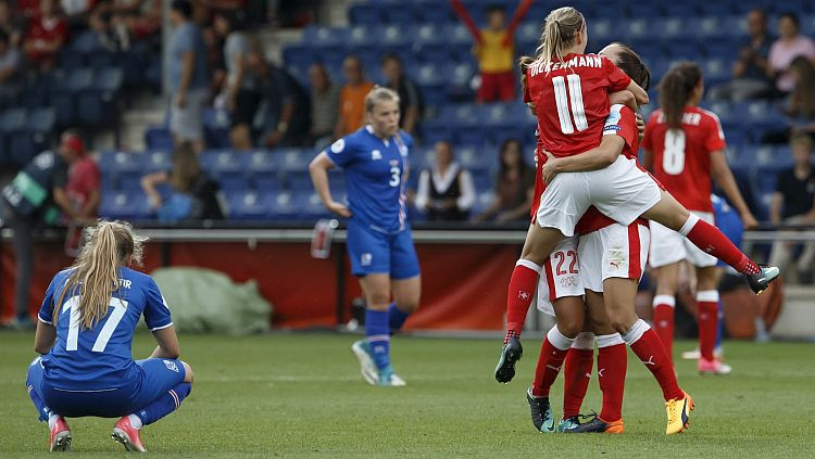 Sieviešu "Euro": Šveice izglābjas pret Islandi, debitante Austrija atņem punktus Francijai