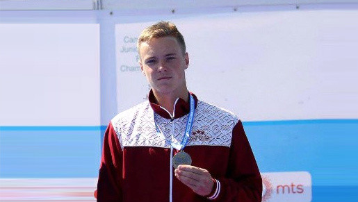 Kanoists Lagzdiņš - junioru pasaules vicečempions