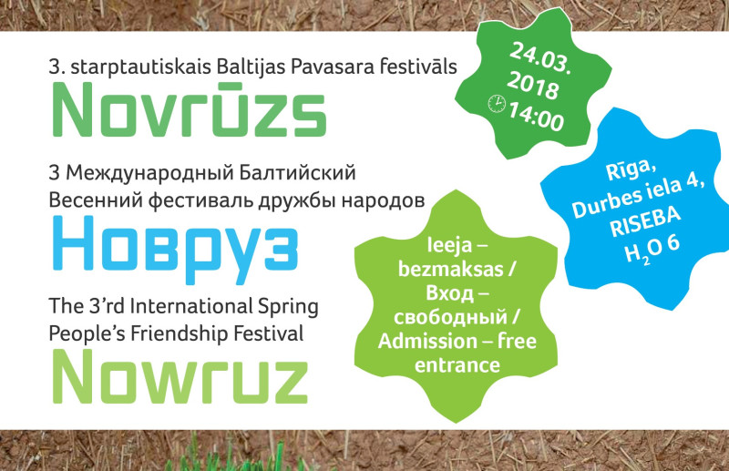 Rīgā notiks Trešais starptautiskais Pavasara festivāls “Novrūzs”