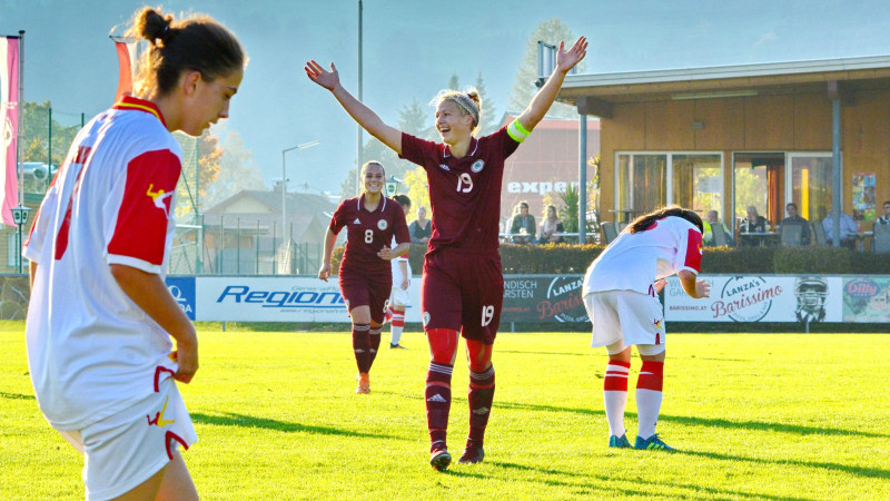 Sieviešu futbola izlase pēc 25 gadu pārtraukuma spēlēs EČ kvalifikācijas pamatturnīrā