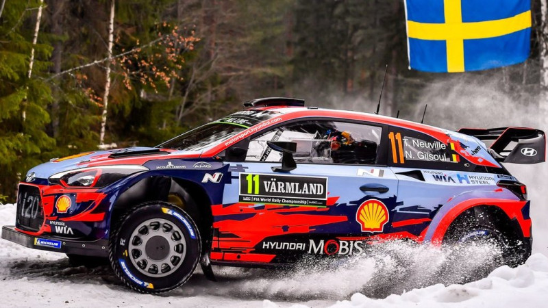 Sesks/Caune Zviedrijas WRC treniņos JWRC klasē uzrāda trešo ātrāko laiku