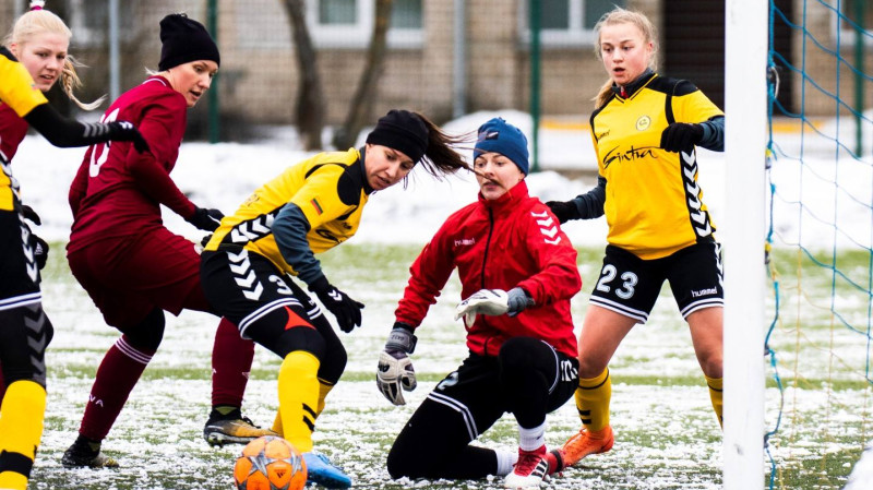 Sieviešu izlase gada pirmajā spēlē pārspēj Baltijas vadošo klubu