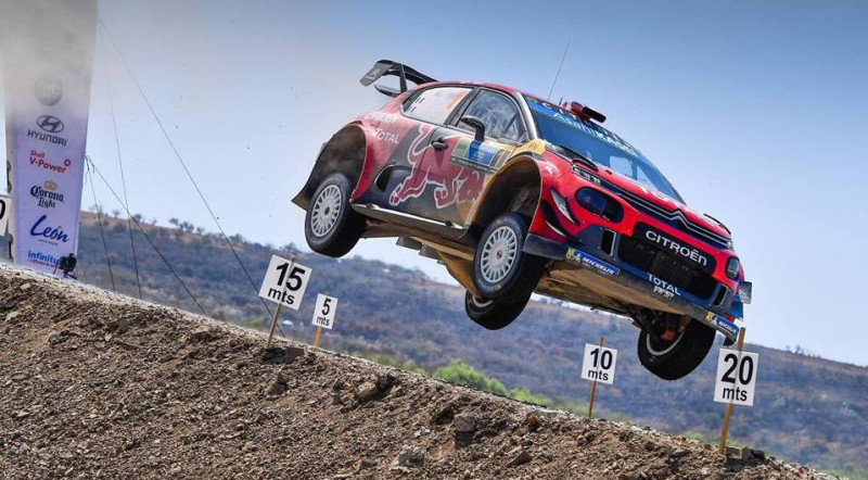 Ožjē ar veiksmes palīdzību saglabā vadību Meksikas WRC rallijā