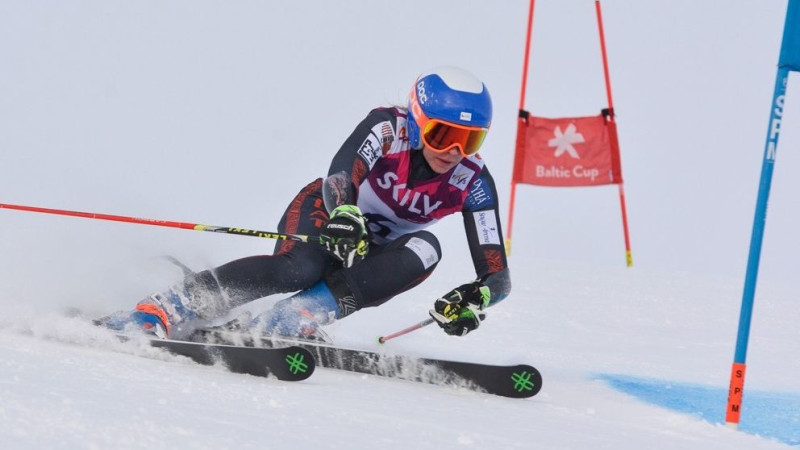 Lelde Gasūna kļūst par Latvijas čempioni slalomā