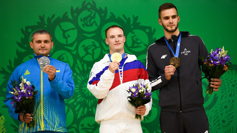 Strautmanis un Palameika izcīna Latvijai bronzas medaļas Eiropas spēlēs