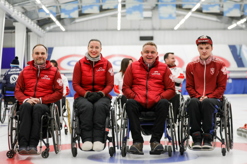 Latvijas ratiņkērlinga izlase ar 7. vietu PČ nodrošina dalību paralimpiskajās spēlēs