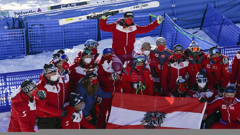 Spraigais Šveices un Austrijas duelis par uzvaru medaļu ieskaitē