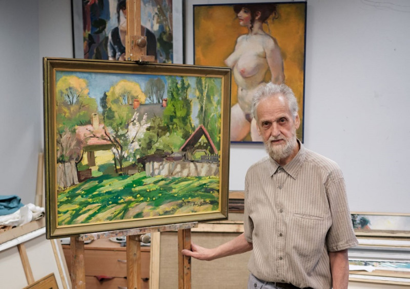 Gleznotāja Jura Ģērmaņa 80 gadu jubilejas izstāde “Mana pasaule”