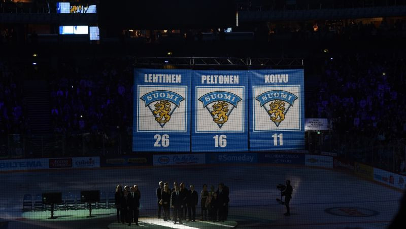 Somija noņem hokeja leģendu numurus no oligarhiem piederošās Helsinku halles