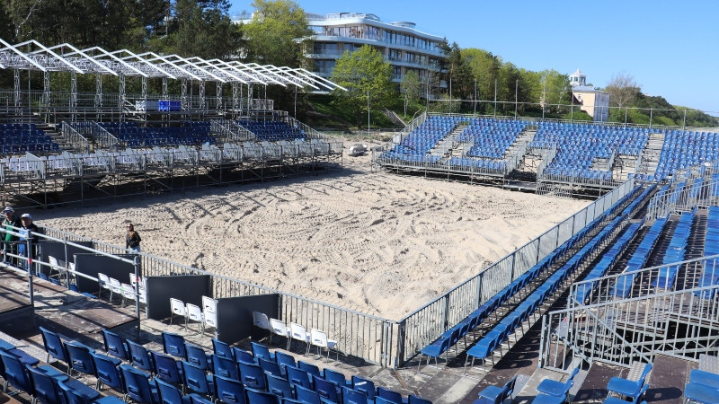 "Beach Pro" tūres stadions Jūrmalā varēs uzņemt līdz pat 3000 skatītāju