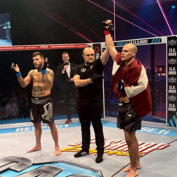 MMA cīkstonis Leisāns Somijā izcīna uzvaru pār Silvu