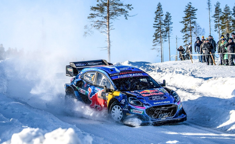 Igaunis Ots Tanaks izcīna uzvaru Zviedrijas WRC rallijā