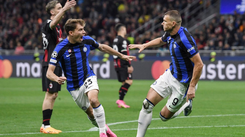 "Inter" iespaidīgs spēles sākums un pārākums Milānas derbijā Čempionu līgā