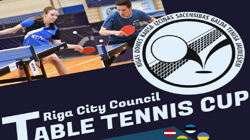 Rīgā desmito reizi notiks starptautiskais galda tenisa turnīrs jauniešiem ar 12 valstu dalību