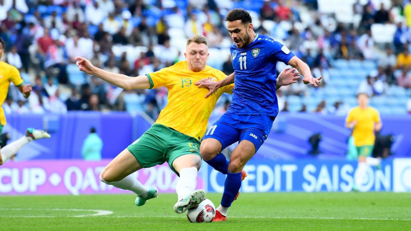 Uzbekistānai neizšķirts pret Austrāliju, Āzijas kausa astotdaļfinālā arī Sīrijas futbolisti