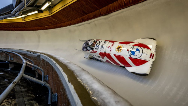 Cipuļa un Kalendas bobsleja divnieki Siguldā cīnīsies Eiropas čempionātā