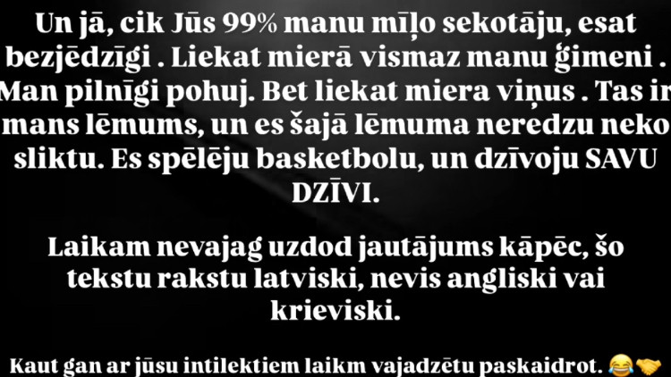 Timma: "Tas ir mans lēmums, un es tur neredzu neko sliktu"