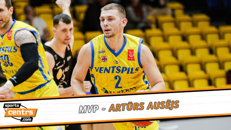 Sportacentrs.com aptaujā basketbola sezonas MVP laurus plūc Artūrs Ausējs