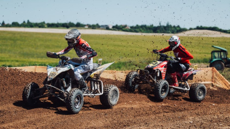 Madonas "EMX Quad" posmam Kārlis Neija iesildās ar sezonas augstāko rezultātu Gdaņskā