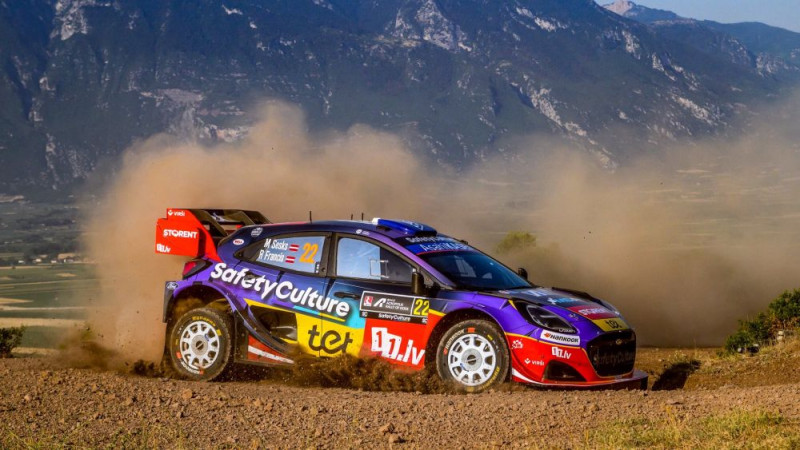 Seska/Franča ekipāža Akropoles ralliju sāk ar astoto vietu