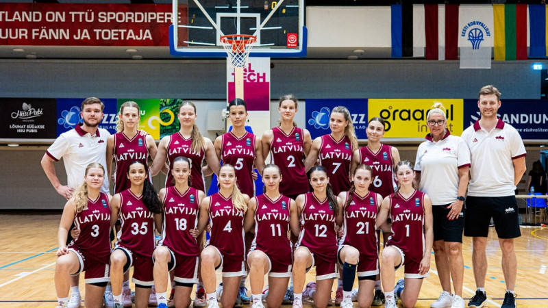 U16 meitenes asumiem bagātā spēlē minimāli zaudē Lietuvai