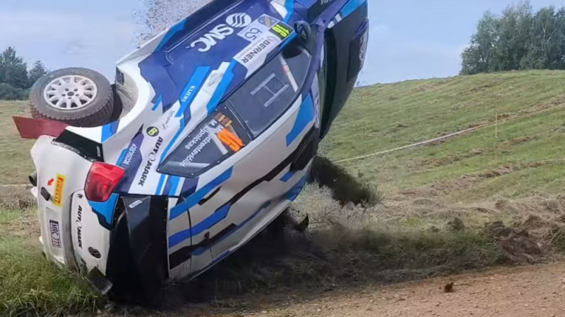Video: Vairākas smagas avārijas Elektrēnu rallijā