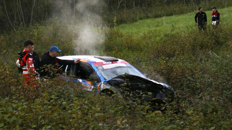 Video: Sesks pēc avārijas sola atgriezties Cēsu rallijā, lai nokārtotu rēķinus