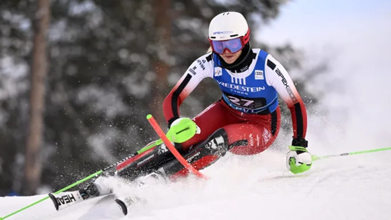 Ģērmane PK slalomā Gurglā pārliecinoši tiek uz otro braucienu