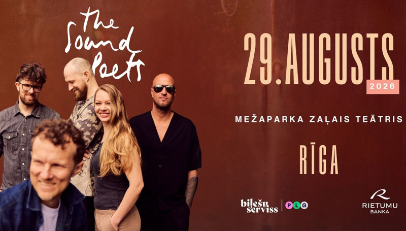 Grupa “The Sound Poets” izziņo jaunu albumu un koncertu Mežaparka zaļajā teātrī