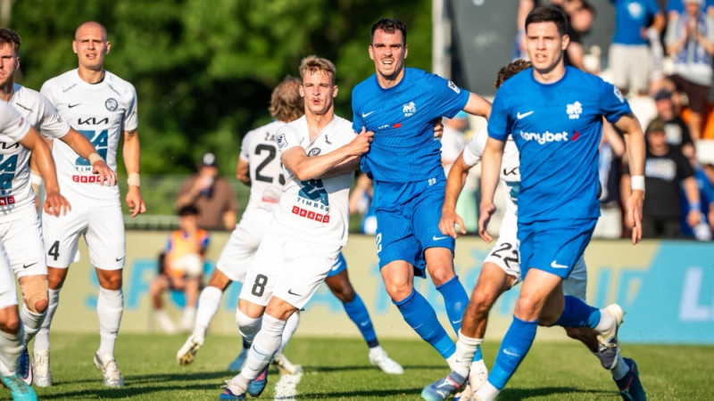 ''Jelgava'' otrajā minūtē paliek mazākumā, RFS kruīza kontrolē sasniedz 1/4 finālu