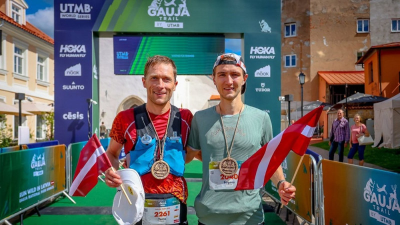 "Gauja Trail UTMB" uzvaras Vārnam un Gedrovicai 10km, Armanei un Bendikai Top3 50km