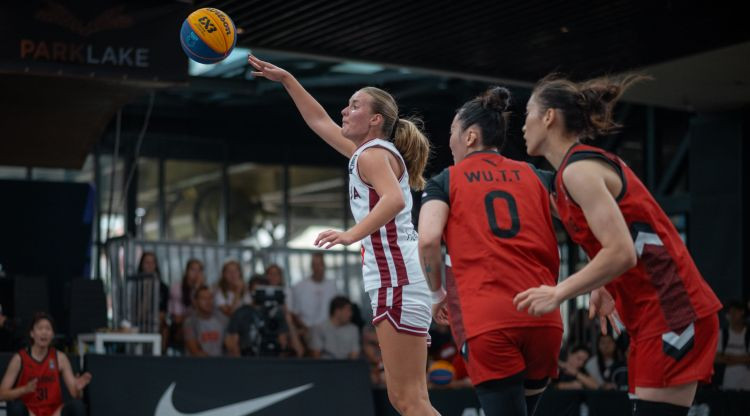 Latvijas 3x3 basketbolistes zaudē arī Miščenko un netiek Pasaules sērijas 1/4 finālā